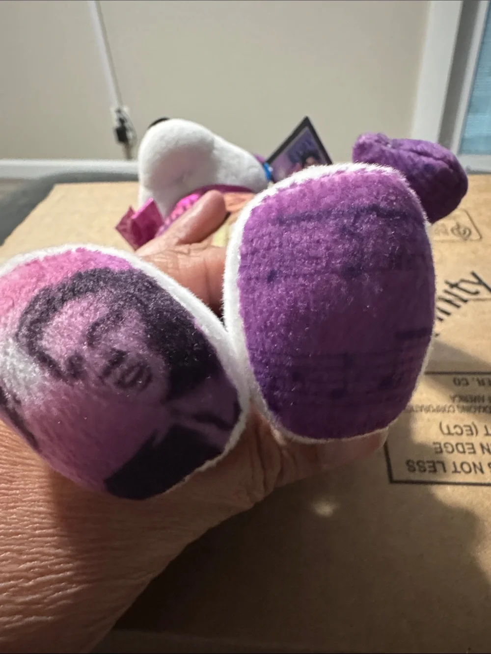 Purple & White Elvis Presley Collectible Bear